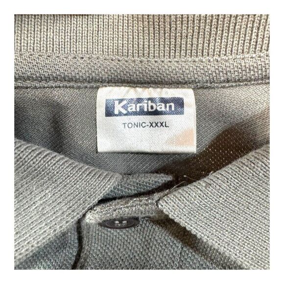 Rammstein Graphic Polo Shirt Kariban Tonic XXXL Cotton Mens Dark Gray 3X Tour - Picture 5 of 5